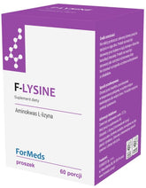 F - Lisina L - Lisina 500 mg 60 Porciones 372 g FORMEDS